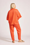 Women's Miramar Collared Top in Coral