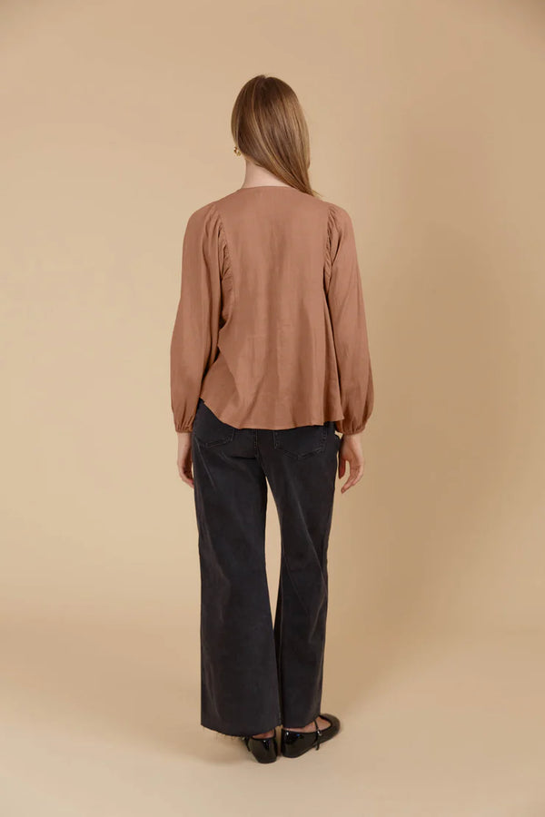 Venus Blouse in Toffee