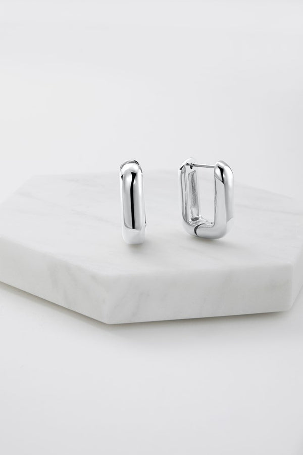 Zafino Eden Hoop Earring in Silver