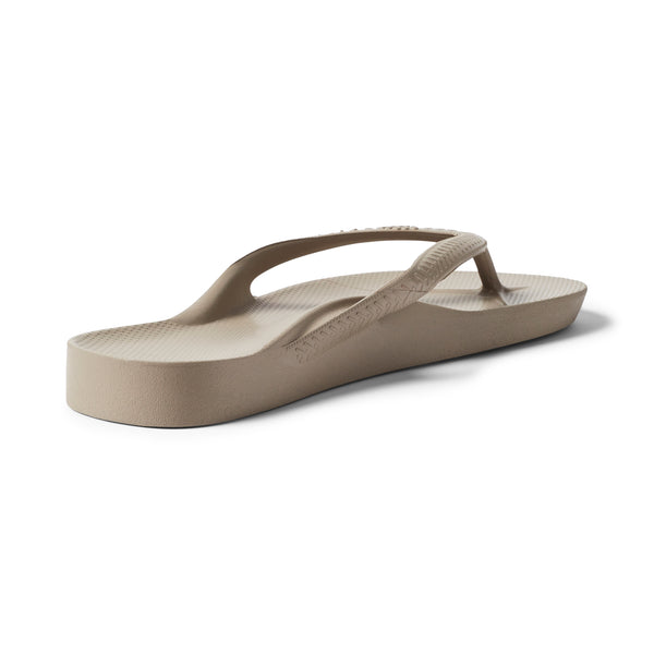 Archies Footwear - Taupe Arch Support Thongs