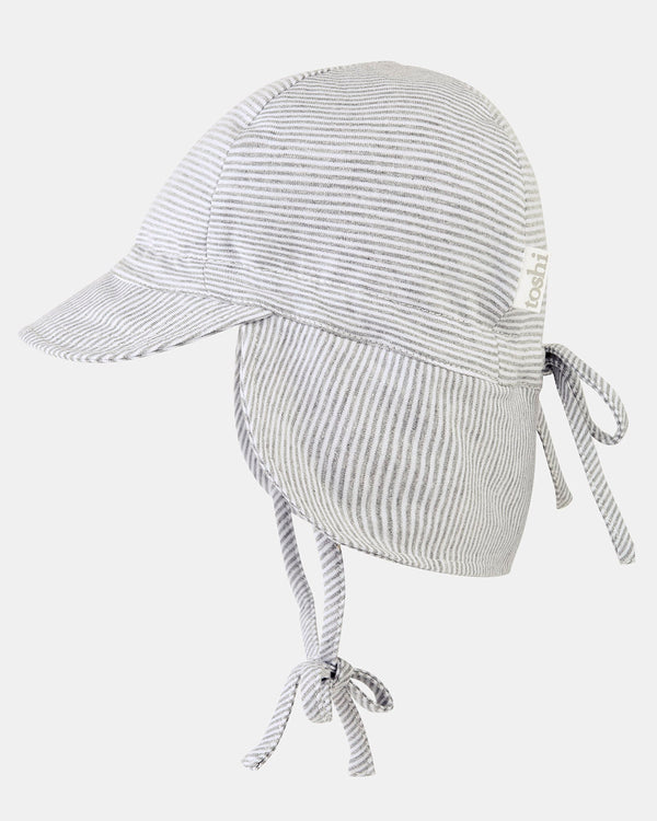 Toshi - Flap Cap Baby Sunhat in Dove