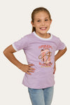 Boots and Bling Kids Ringer T-Shirt in Lavender