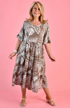 Ladies Paradise Dress in Palm Mocha