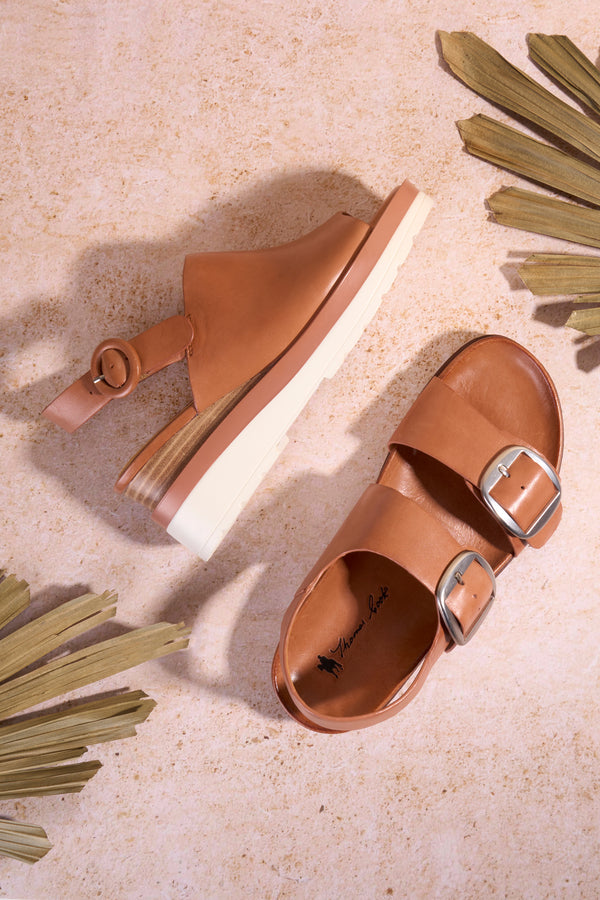 Thomas Cook Women's Esna Wedge Sandal - Brandy