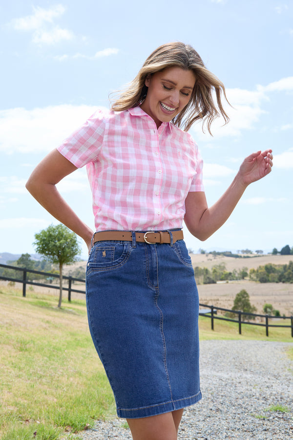 Womens Lucy Denim Skirt