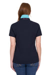 Womens Amiee Short Sleeve Polo in Navy