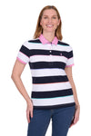 Women's Gloria Multi Stripe Polo