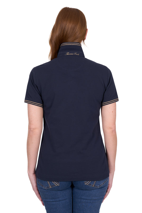 Women's Lauren Short Sleeve Polo in Navy