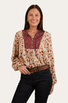 Ringers Western Ladies Twyla Fashion Top in Off White