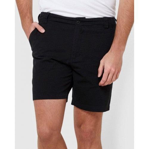 SHORT OLIVER WORK  These casual mens shorts are an easy to style classic. Cut from a mid-weight cotton twill, they are durable without being constrictive. The waistband has an internal draw cord to help achieve a perfect fit. Details include workwear inspired pockets and tonal embroidering on back waistband. Finished with a heavy wash for a softer feel. Keep it casual with a tee or add our Mary Grace Resort Shirt for a chilled but put-together look, Available at My Harley and Rose