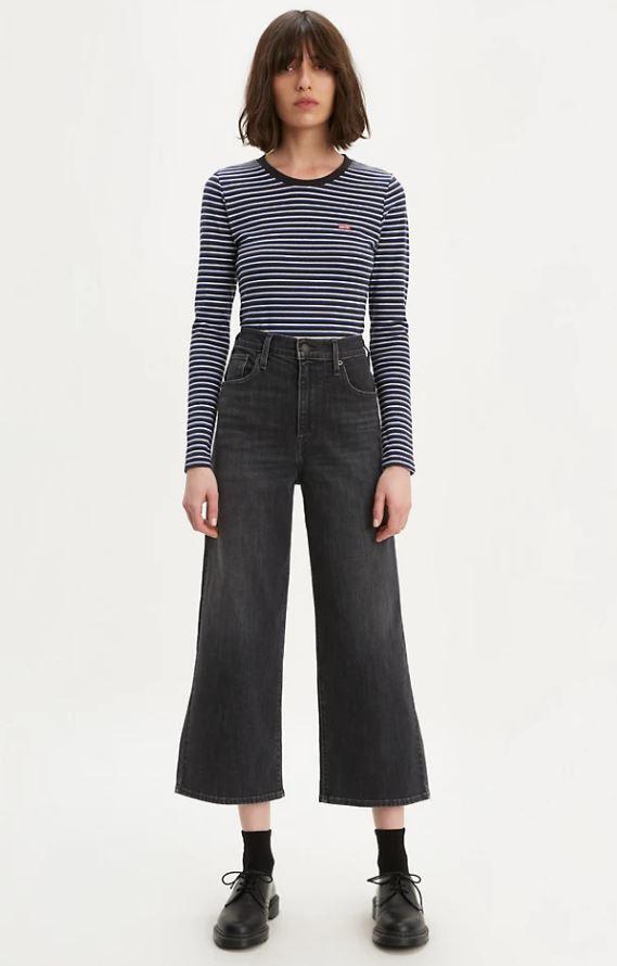 Levi's Mile High Cropped Wide Leg Jean
