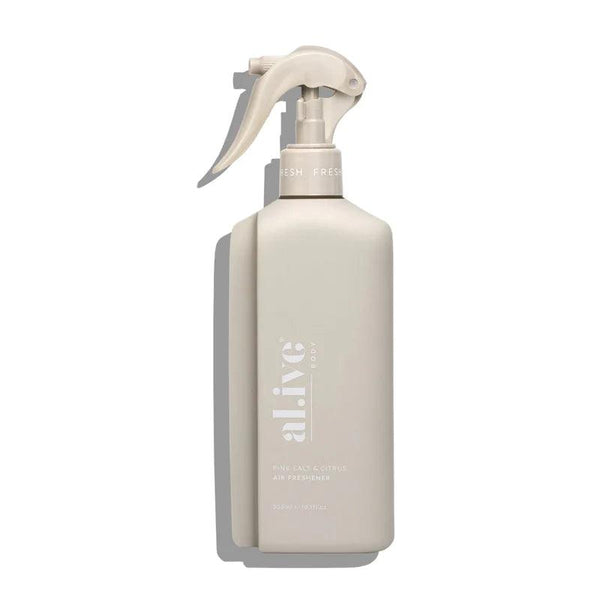Discover the al.ive body Pink Salt & Citrus Air Freshener, featuring natural sea salt extract and zesty orange oil. Perfect for revitalizing any space with its uplifting fragrance. Now available at Folk Road West Kempsey NSW 2440