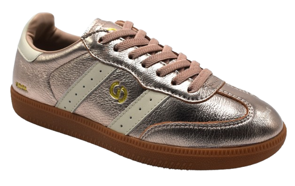 Goodsole Womens 2001 Parallel Sneaker in Metallic Rose Gold