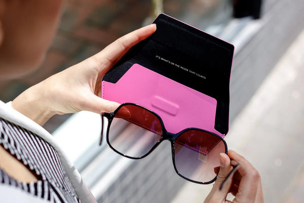FOX AND LEO - Glasses Case in Hot Pink