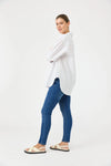 Studio Oversized Long Sleeve Shirt in White