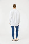 Studio Oversized Long Sleeve Shirt in White