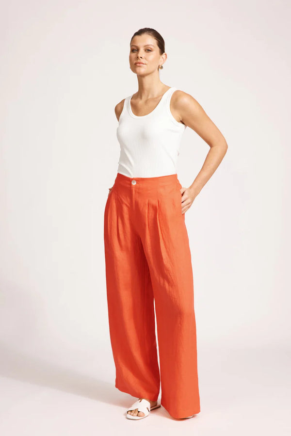 Women's Miramar Palazzo Pants in Coral