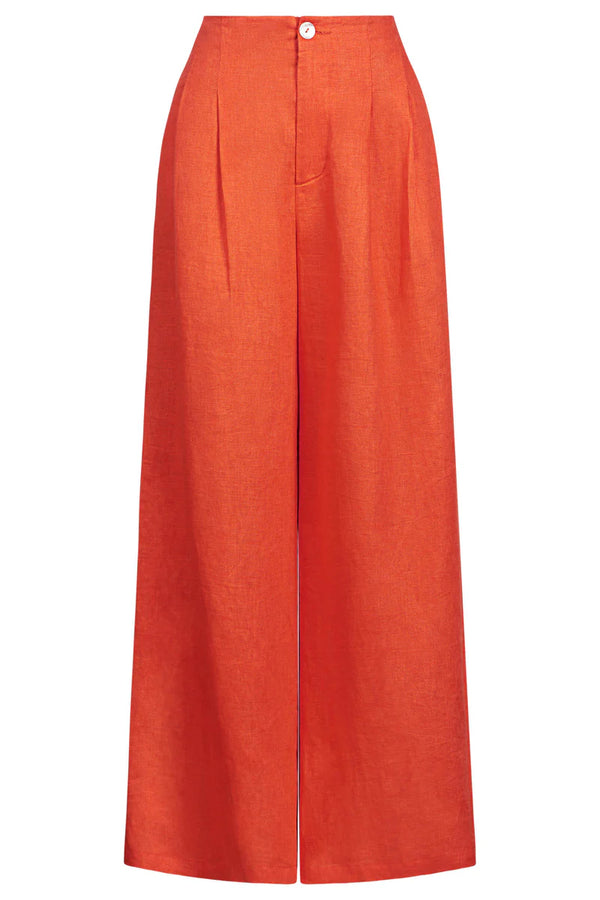 Women's Miramar Palazzo Pants in Coral