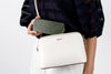 FOX AND LEO - Glasses Case in Ostrich Print - Olive