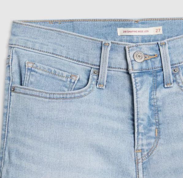 Women's Levi's® 318 shaping wide-leg jeans in Tall Glass of Water