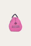 Gundagai Duffle Bag - Orchid with Dark Navy Print