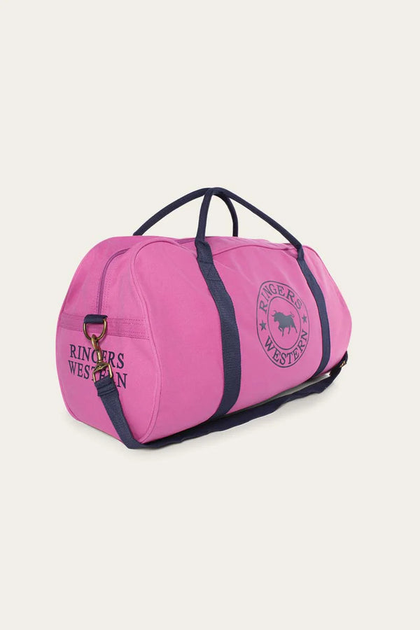 Gundagai Duffle Bag - Orchid with Dark Navy Print