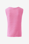Margot Mesh Knit Tank in Hibiscus Pink