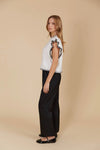 Isle of Mine Athena Frill Knit Top in Ivory