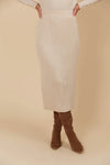 Isle of Mine Juno Knit Skirt in Canvas