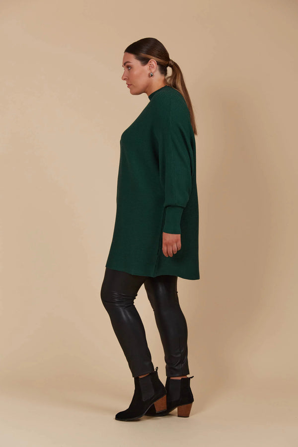 Juno Relaxed Jumper in Pine