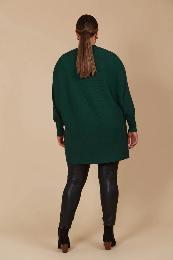Juno Relaxed Jumper in Pine