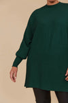 Juno Relaxed Jumper in Pine
