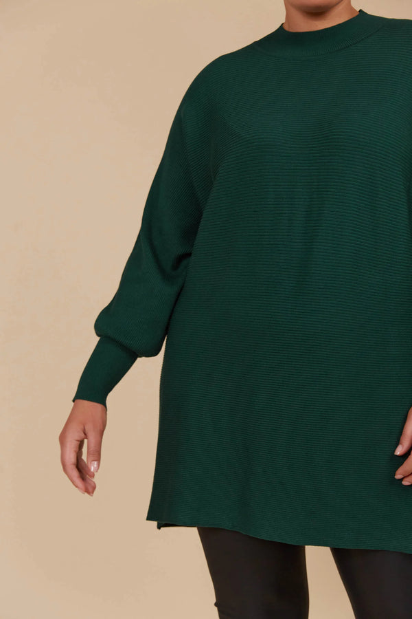 Juno Relaxed Jumper in Pine