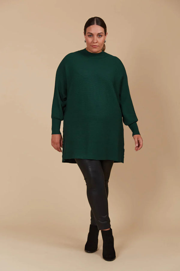 Juno Relaxed Jumper in Pine