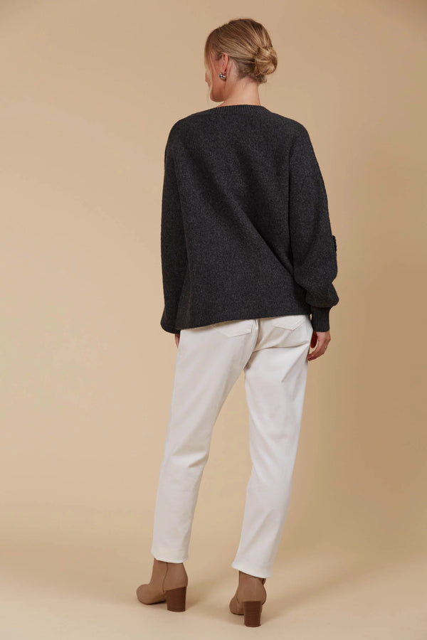 Miru Flower Knit in Ash