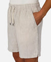 Industrie Agora 2 Linen Shorts in Wheat