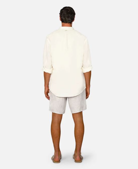 Industrie Agora 2 Linen Shorts in Wheat