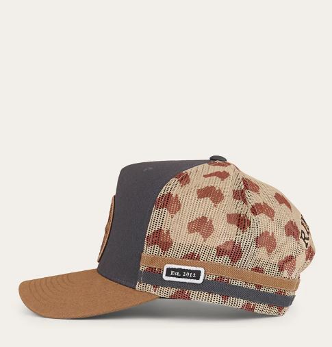 Men's Aussie Rules Deep Fit Trucker Cap in Charcoal Clay