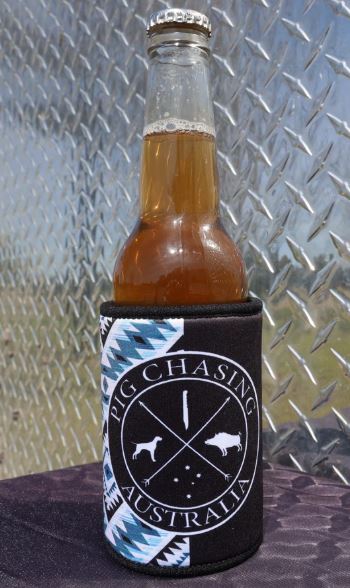 Pig Chasing Australia Aztec Stubby Cooler
