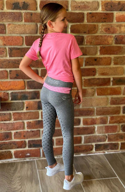 Bare Equestrian - Baby Bare Performance Tights - Pink Hounds