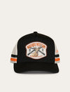 Mens Big Buck Deep Fit Trucker Cap in Black by Ringers Western