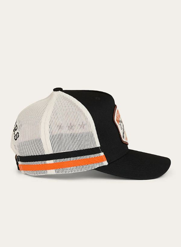 Mens Big Buck Deep Fit Trucker Cap in Black by Ringers Western