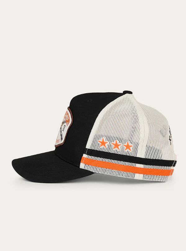 Mens Big Buck Deep Fit Trucker Cap in Black by Ringers Western