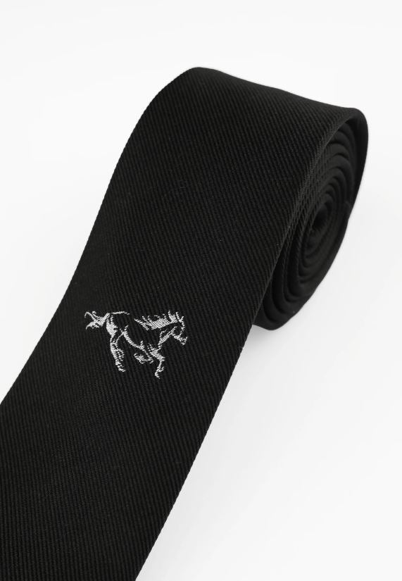 Men's Black Stallion Tie in Black