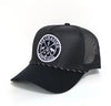 Pig Chasing Australia Original Logo Trucker Cap in Black Mesh
