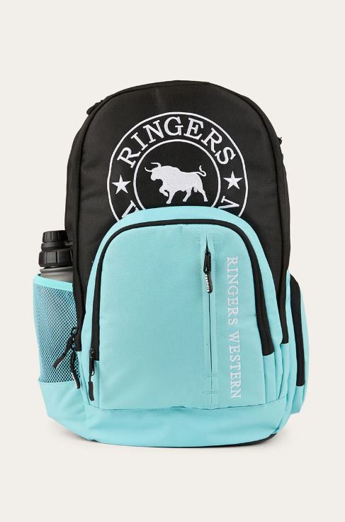 Ringers Western Backpack in Black / Turqoise