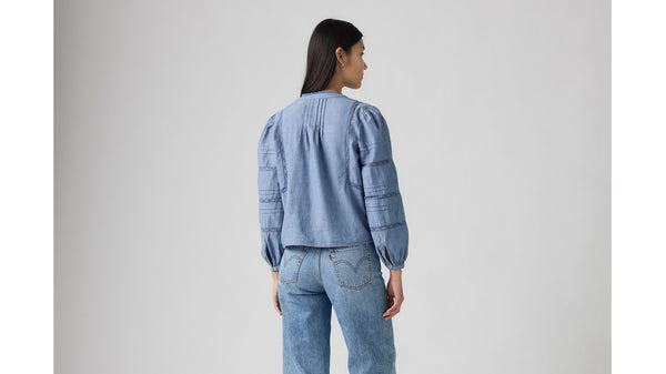 Levi's Women's Mandy Long Sleeve Blouse in Favourite Subject
