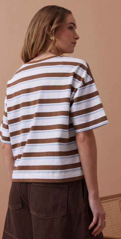 Ladies Boa Boxy Pocket Tee