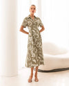 Bronte Short Sleeve Midi Shirt Dress