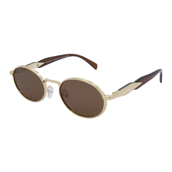 Brooklyn Gold Brown Polarised Sunglasses